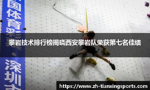 攀岩技术排行榜揭晓西安攀岩队荣获第七名佳绩